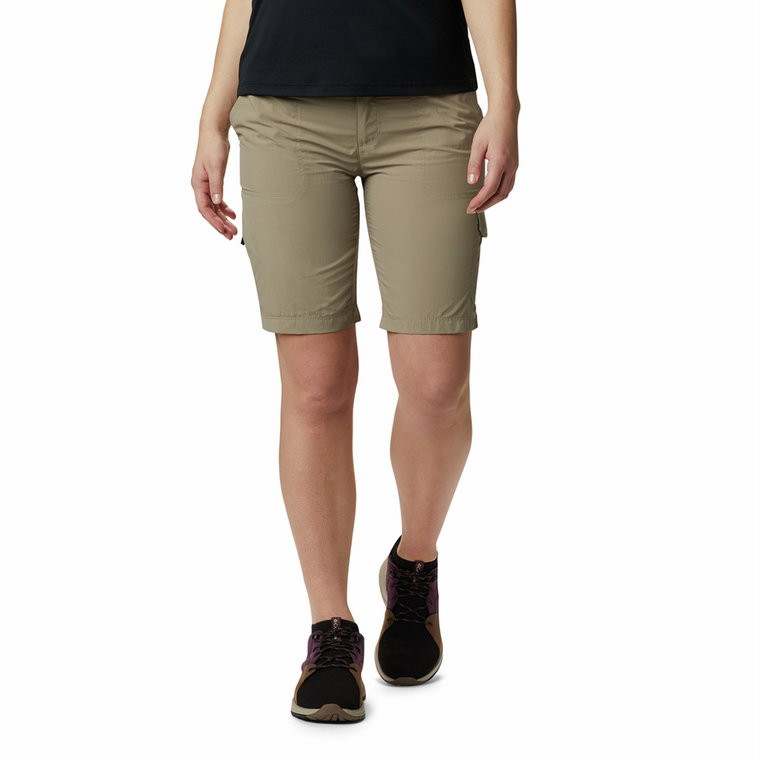 Krótkie spodenki damskie Columbia SILVER RIDGE II Cargo Short tusk - 6