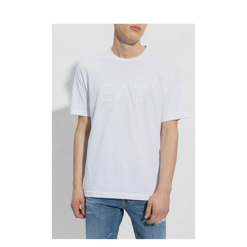 Koszulka EA7 Train Visibility M Tee Loose S White (8056787403819). T-shirty męskie