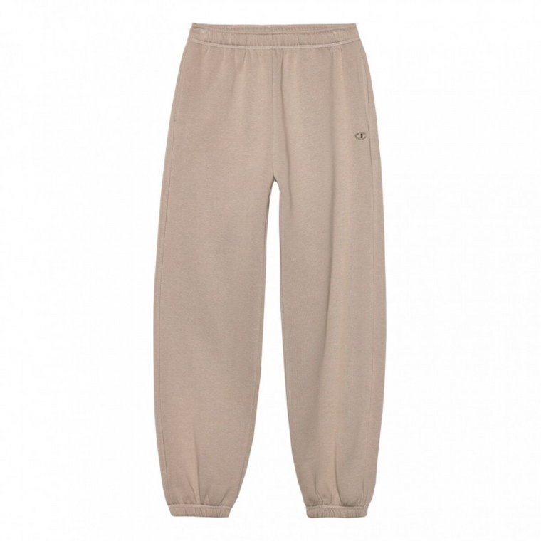 Damskie spodnie dresowe Champion Rochester Elastic Cuff Pants - beżowe