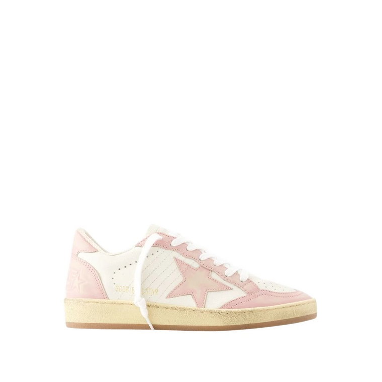 Białe/Różowe Sneakersy Ballstar Golden Goose