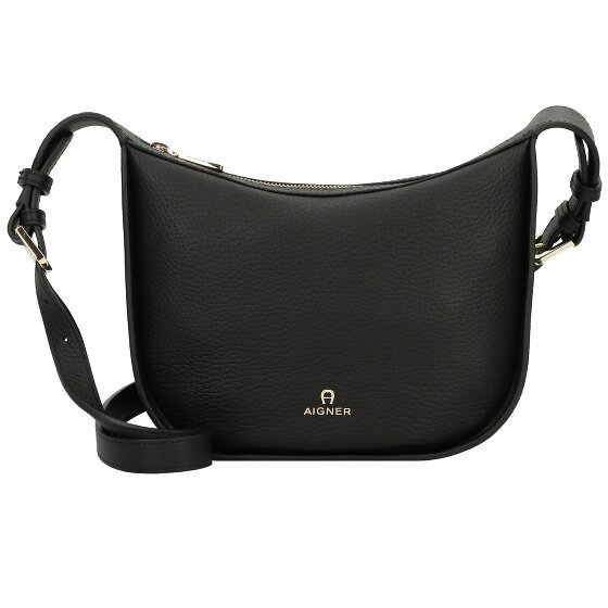 AIGNER Ivy Torba na ramię skórzana 23 cm black