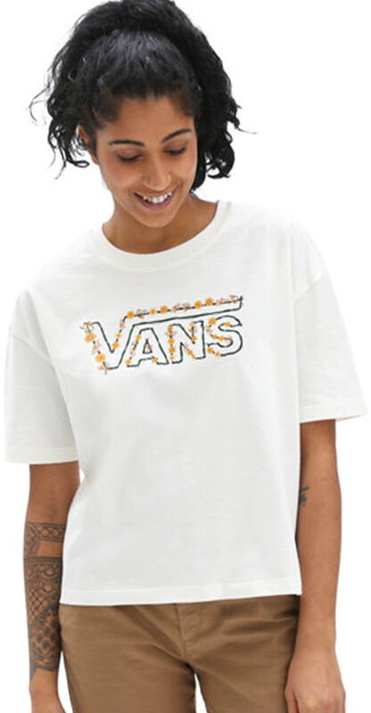 Vans TRIPPY GARDEN Marshmallow t-shirt damski - M
