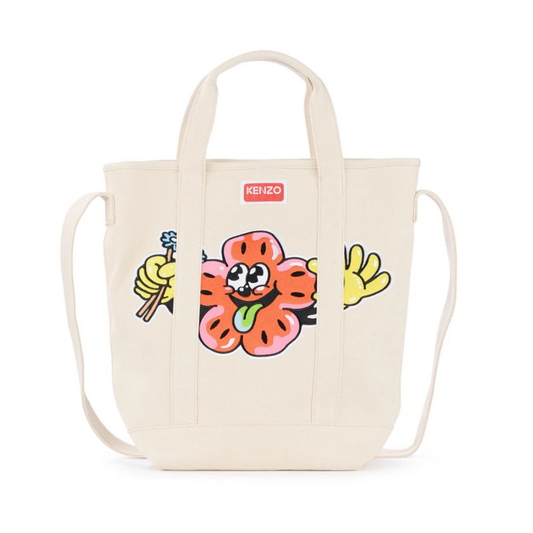 Ecru Boke Boy Tote Bag Kenzo