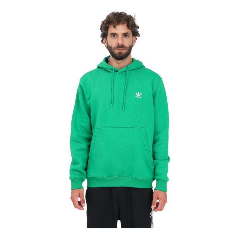 Zielony Trefoil Essentials Hoodie Adidas Originals