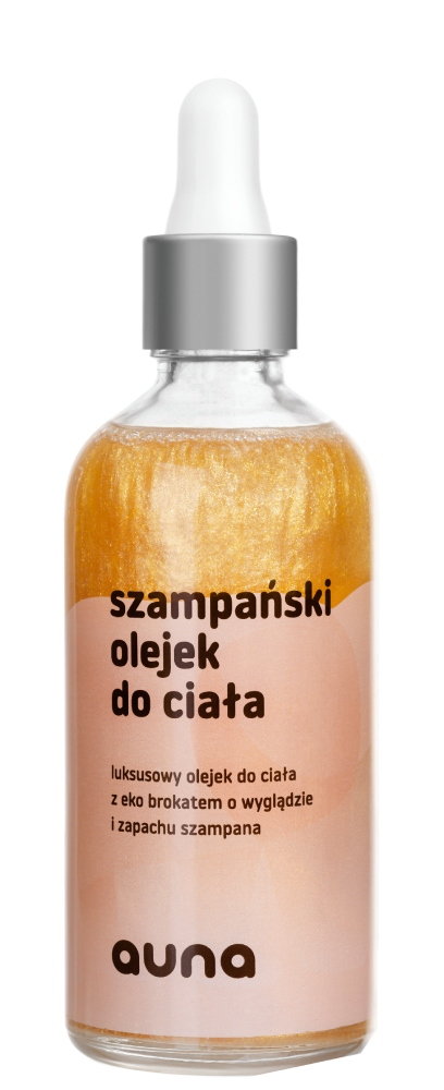 Auna Olejek szampański do ciała z drobinkami