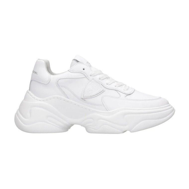 Białe Skórzane Sneakersy - Kolekcja Rivoli Philippe Model