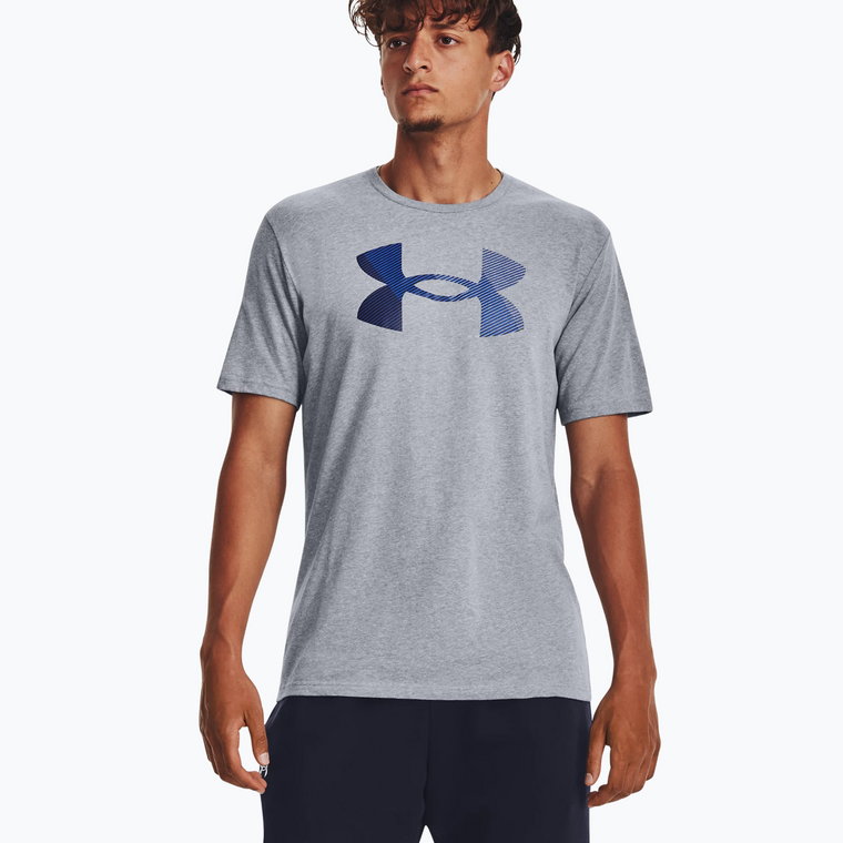 Koszulka męska Under Armour Big Logo Fill steel light heather/black/royal | WYSYŁKA W 24H | 30 DNI NA ZWROT