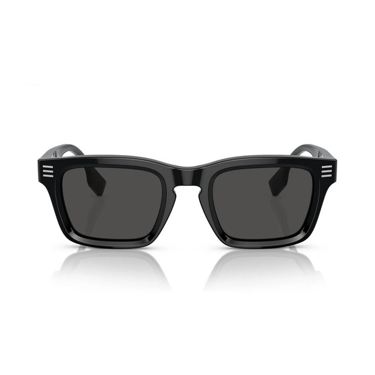 Odważne okulary przeciwsłoneczne w kształcie prostokąta dla mężczyzn Burberry