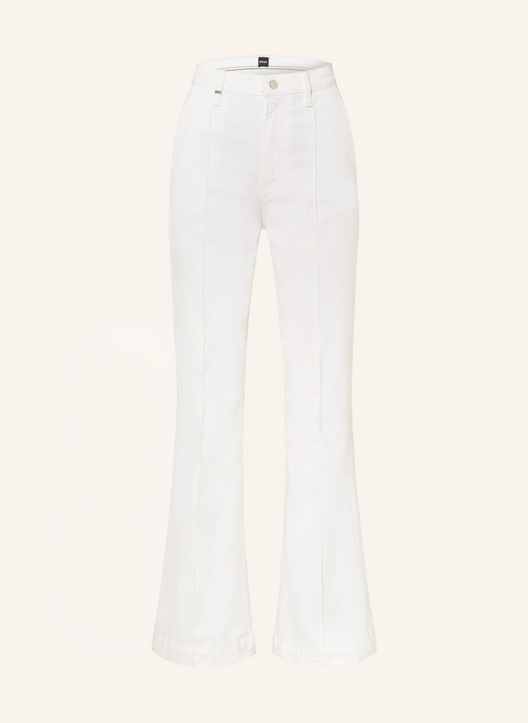 Boss Jeansy Flare Flare Hr 2.0 weiss