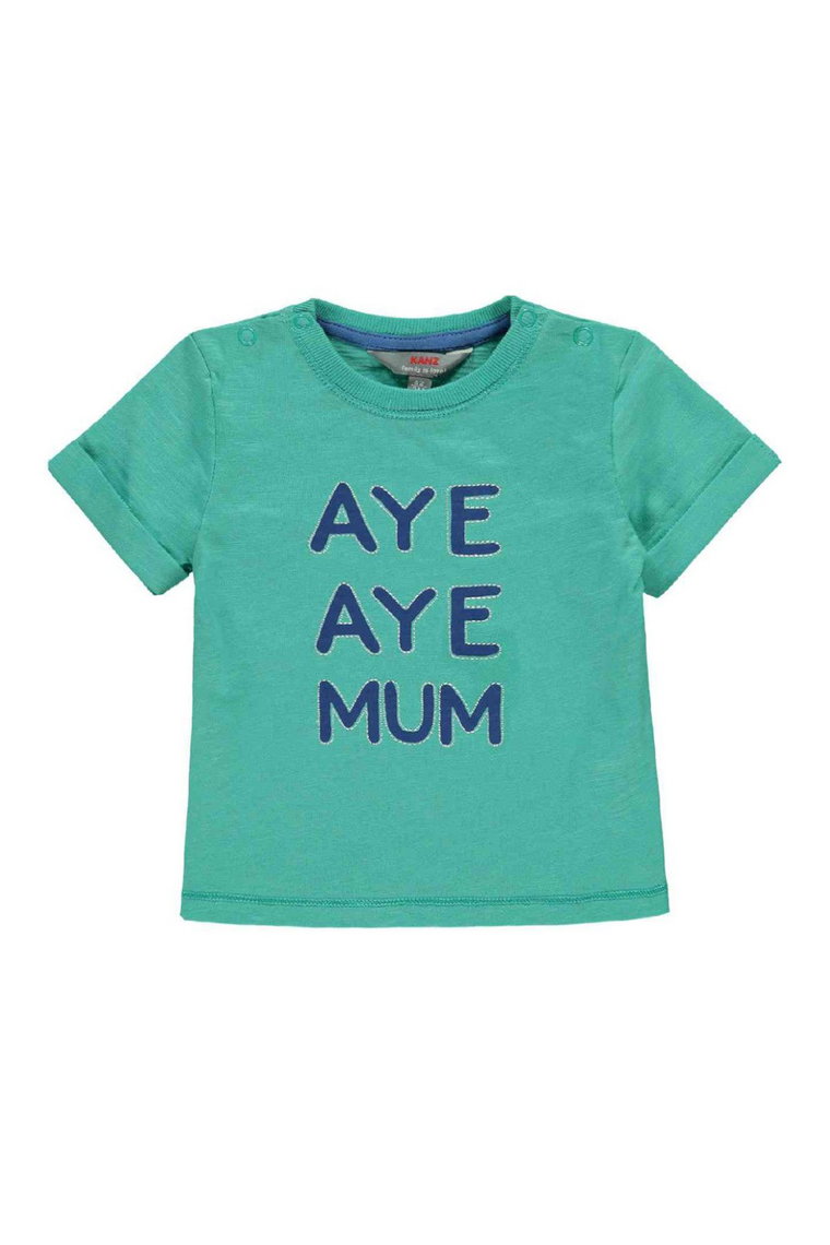 T-shirt chłopięcy niemowlęca niebieski Aye Aye Mum
