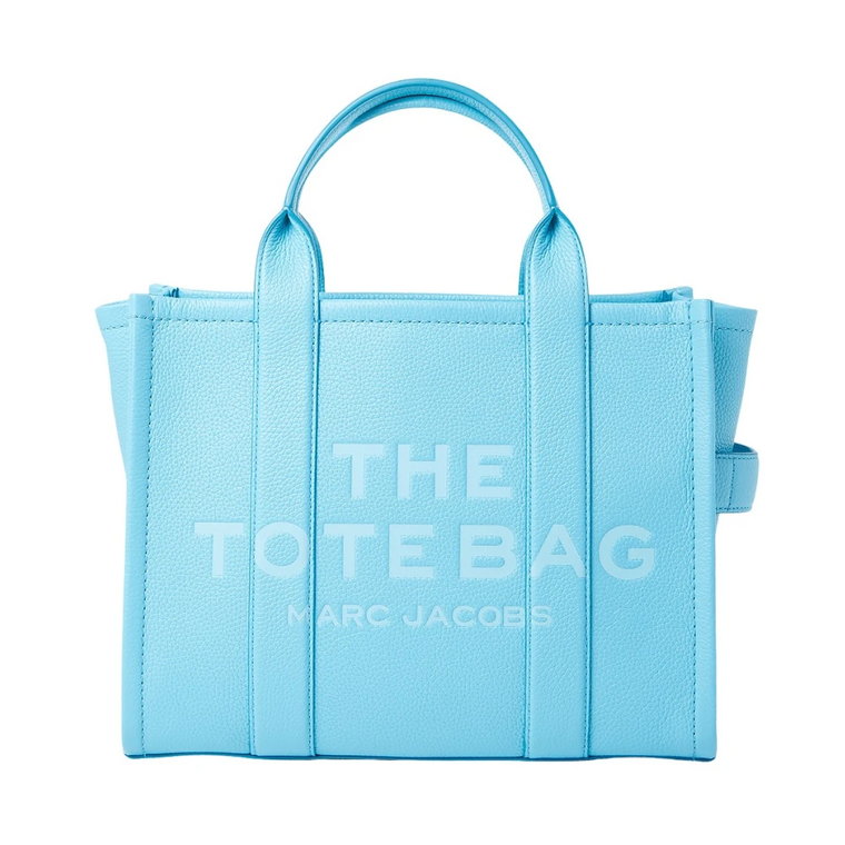Skórzana torba Tote z nadrukiem logo Marc Jacobs