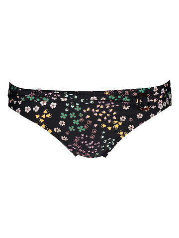 S.Oliver Figi bikini "Milly" w kolorze czarnym ze wzorem
