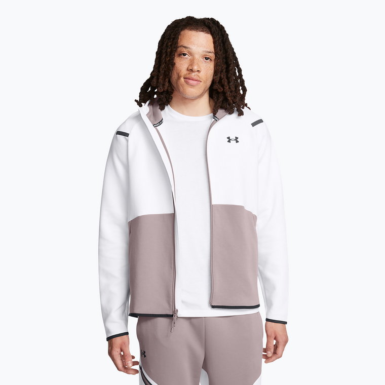 Bluza męska Under Armour Unstoppable Fleece Full Zip HD tetra gray/white/black