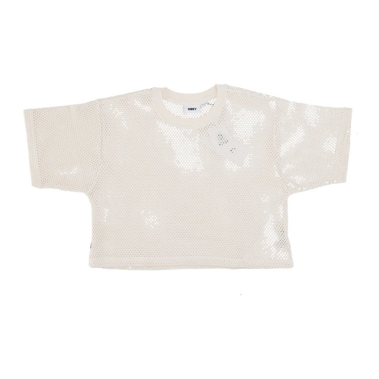 Mesh Top Tee Unbleached T-Shirt Obey