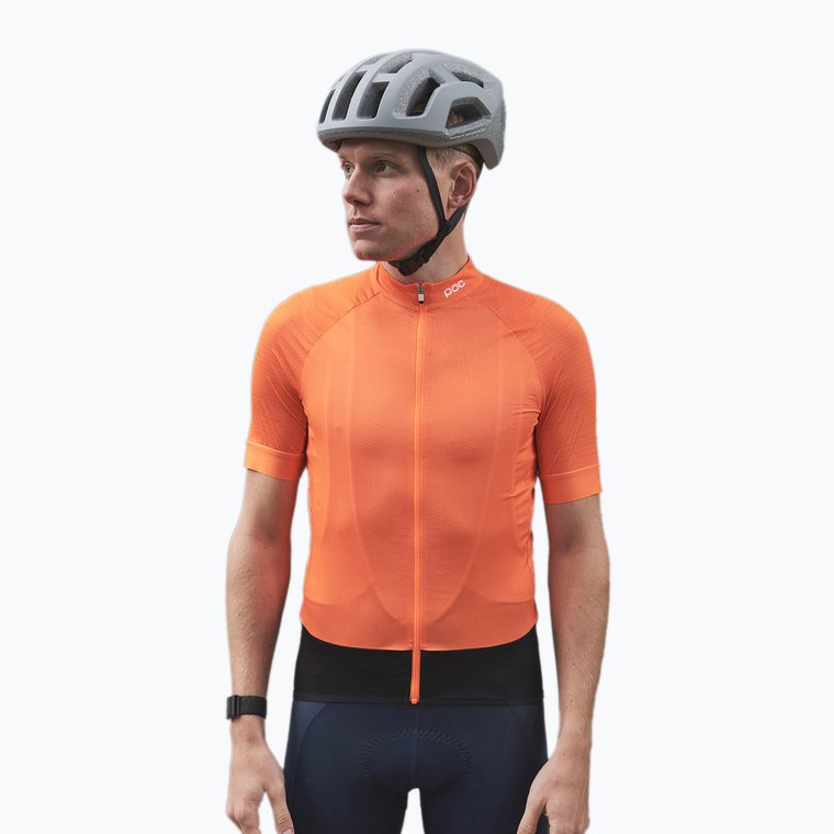 Koszulka rowerowa męska POC Essential Road poc o zink orange