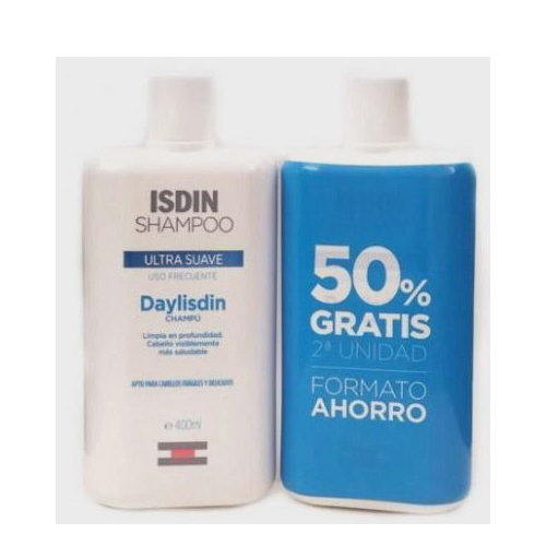 Szampon Isdin Daylisdin Ultra Gentle Shampoo Frequent Use 2x400 ml (8429420155459). Szampony