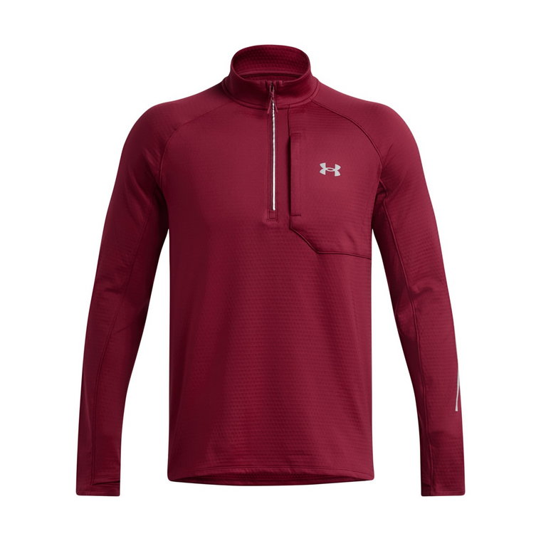 Męska bluza do biegania Under Armour UA Launch Elite Cw Half Zip - czerwona