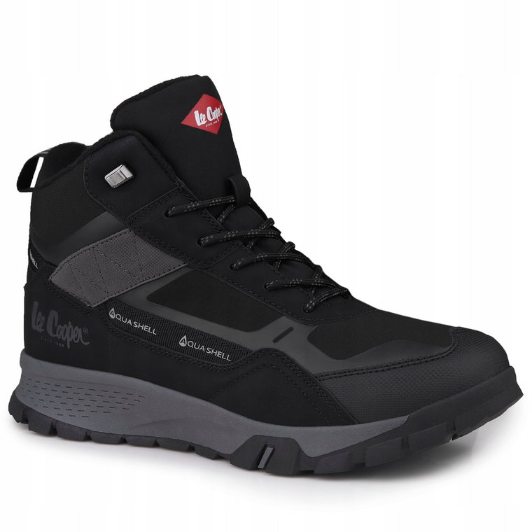 Buty zimowe, trekkingowe Lee Cooper Black Aqua Shell Ocieplane