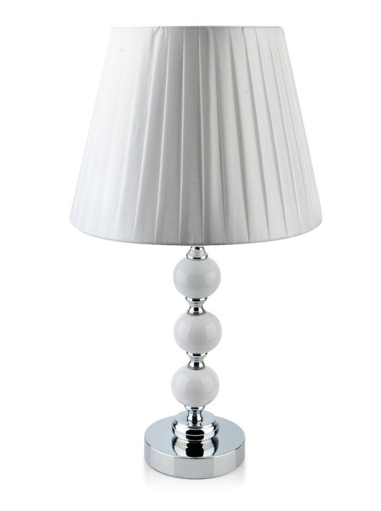 Lampa stołowa Chanti biały abażur