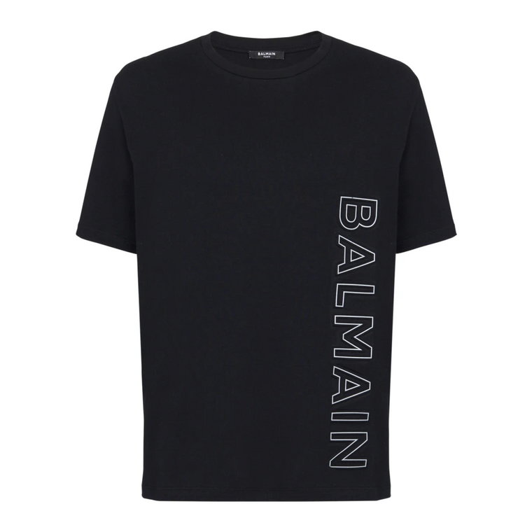 Koszulka z tłoczonym wzorem Balmain