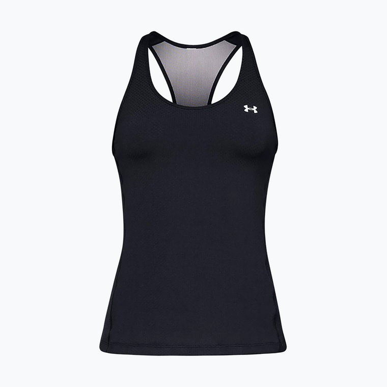 Tank top treningowy damski Under Armour HeatGear Armour Racer black/metallic silver