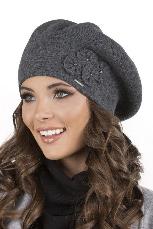 Vivisence 7006 Nakrycie głowy beret, ciemnoszary