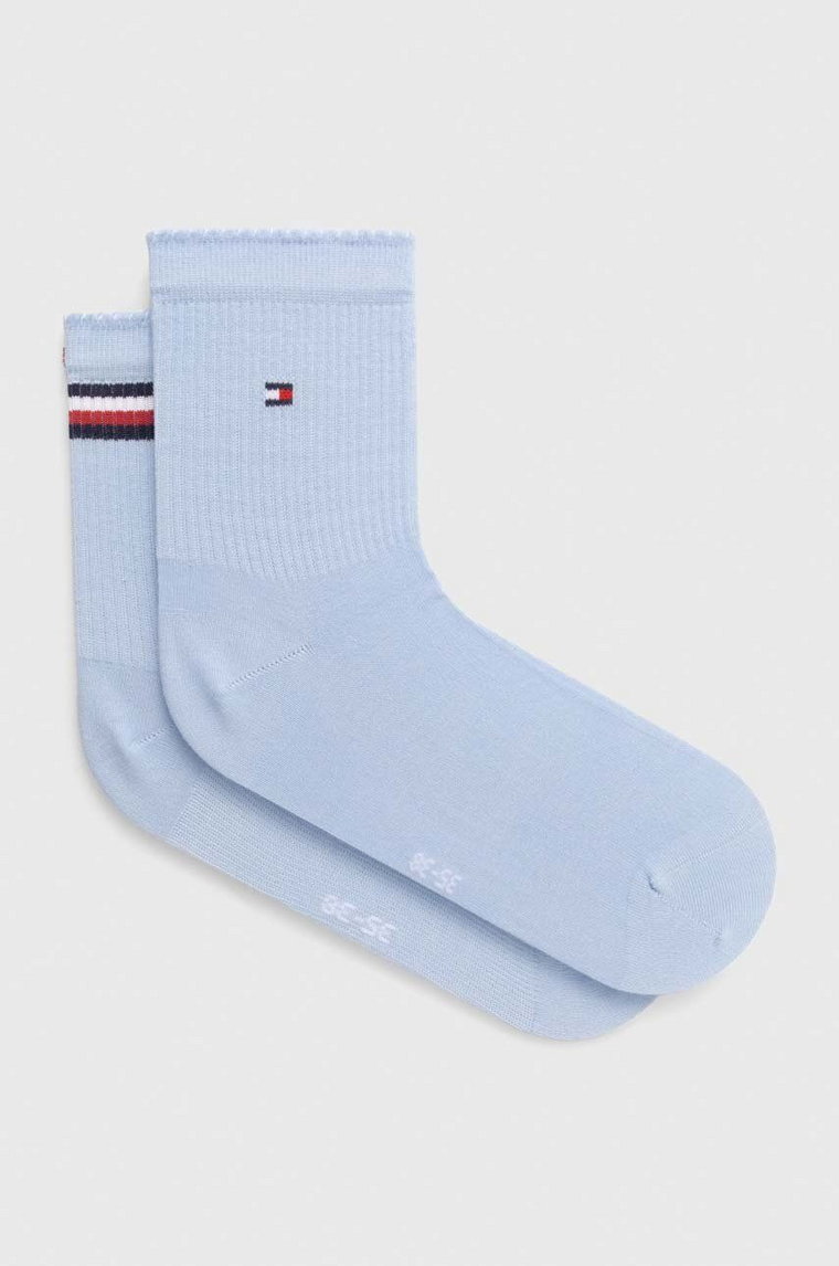 Tommy Hilfiger skarpetki 2-pack damskie kolor niebieski 701227306