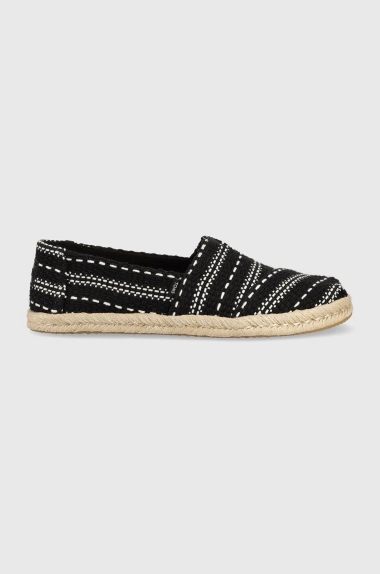 Toms espadryle Alpargata Rope kolor czarny 10019676