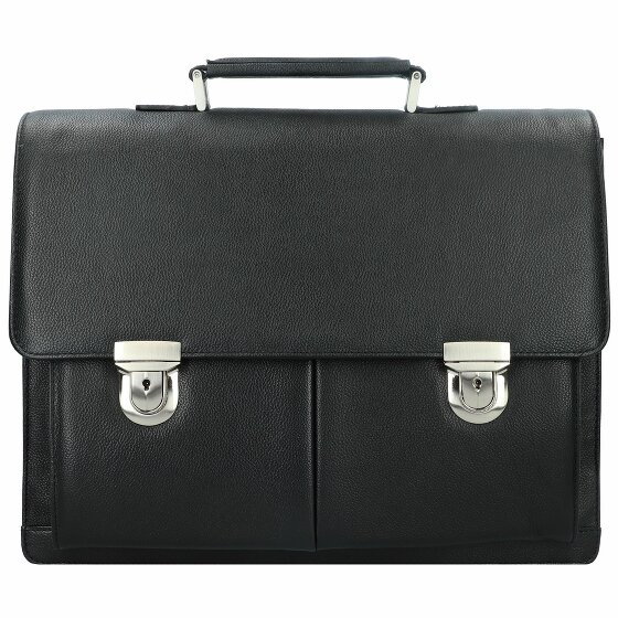 d&n Business Line Briefcase Leather 40 cm Komora na laptopa Schwarz