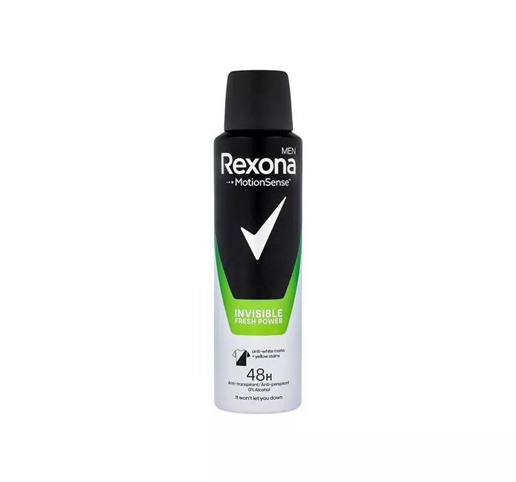 REXONA INVISIBLE FRESH POWER ANTYPERSPIRANT W AREOZOLU DLA MĘŻCZYZN 150ML