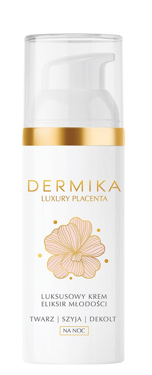 Dermika Luxury Placenta Krem-eliksir młodości na noc twarz/szyja/dekolt