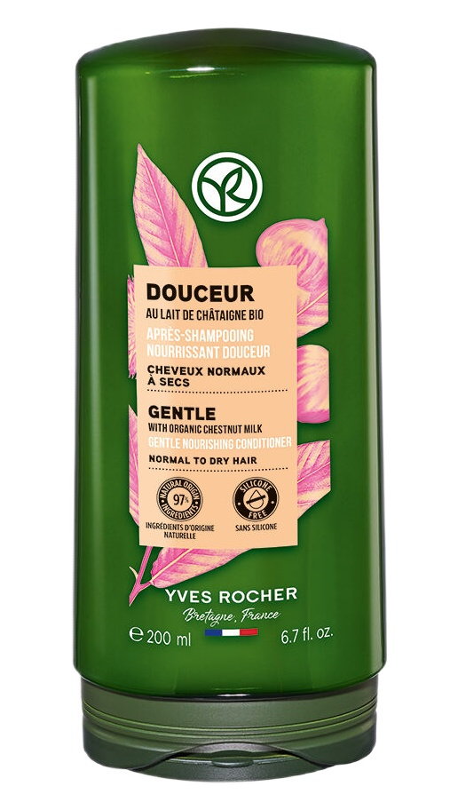 Yves Rocher Łagodna odżywka do włosów odżywcza z mlekiem kasztanowym bio 200ml