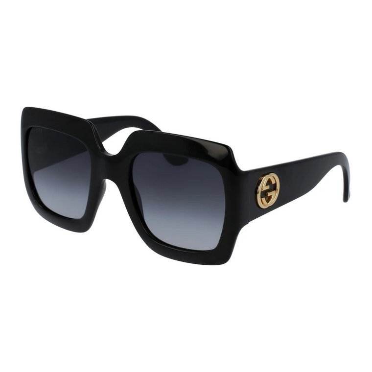 Czarne Szare Okulary przeciwsłoneczne Gg0053Sn Gucci