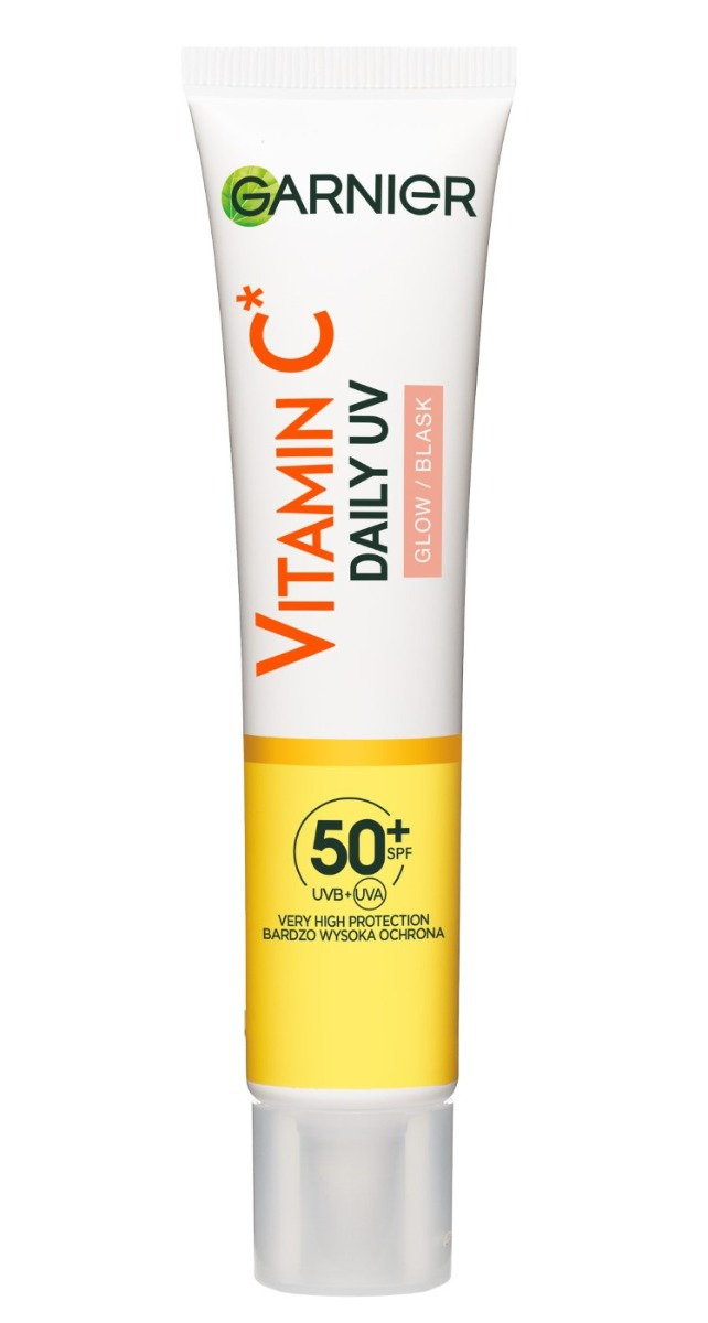 Garnier Skin Naturals Vitamin C UV Daily Fluid do twarzy SPF50+, Sheer Glow