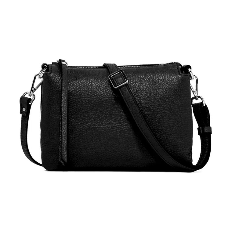 Czarna Torba Crossbody z Trzema Przegrodami Gianni Chiarini