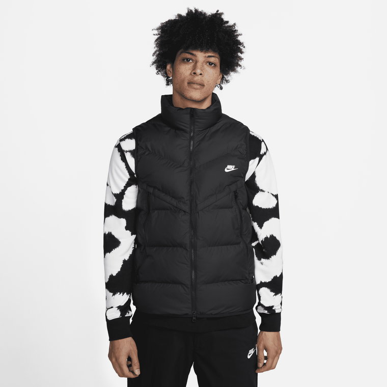 Męski bezrękawnik z izolacją PRIMALOFT Nike Storm-FIT Windrunner - Czerń