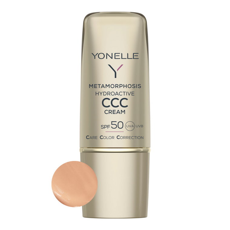 Yonelle Metamorphosis Hydroaktywny Ccc krem Spf 50 Krem na dzień 30 ml 2 muśnięcie słońca