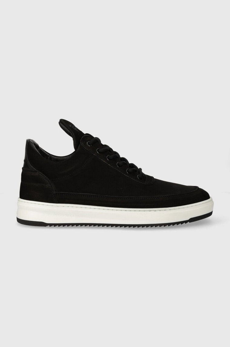 Filling Pieces sneakersy zamszowe Low Top Base kolor czarny 10120591861