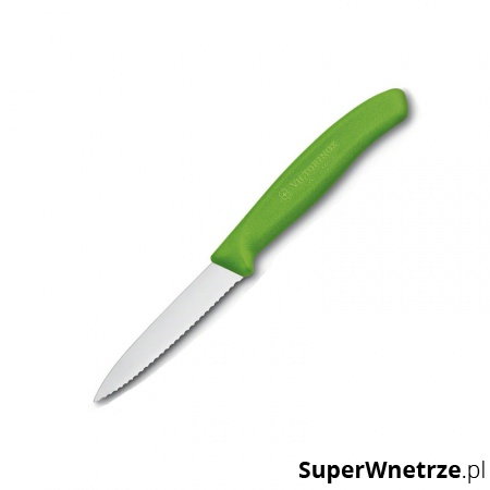Nóż ząbkowany 19cm Victorinox zielony kod: 6.7636.L114