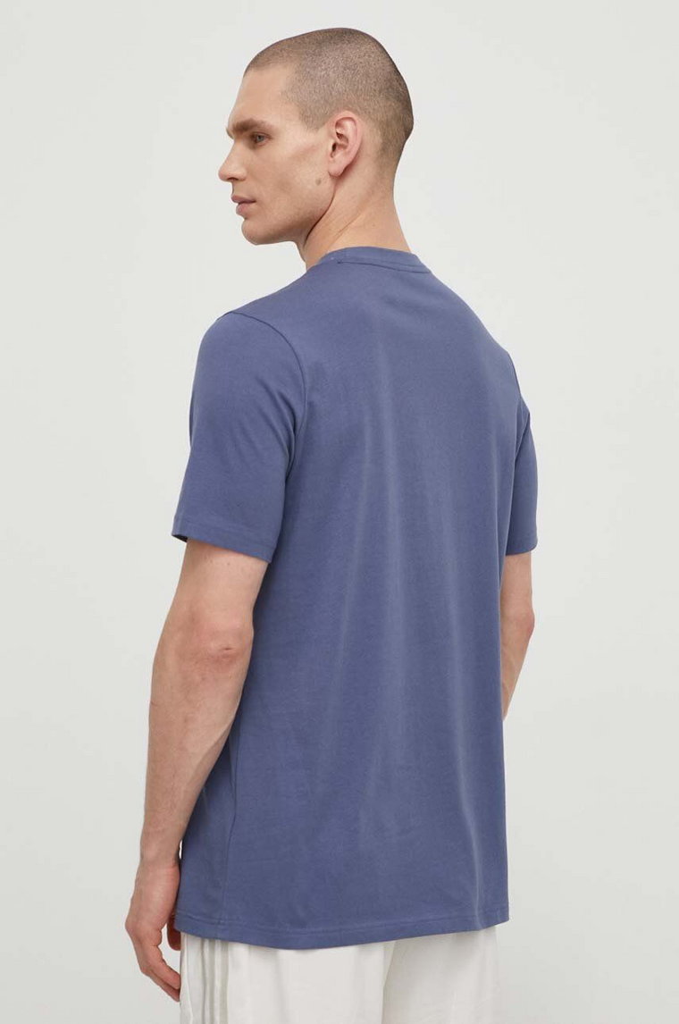 adidas t-shirt bawełniany męski kolor niebieski z nadrukiem IZ1624