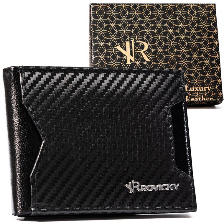 Skórzany męski portfel Rovicky R-RM-21-GCL-CF