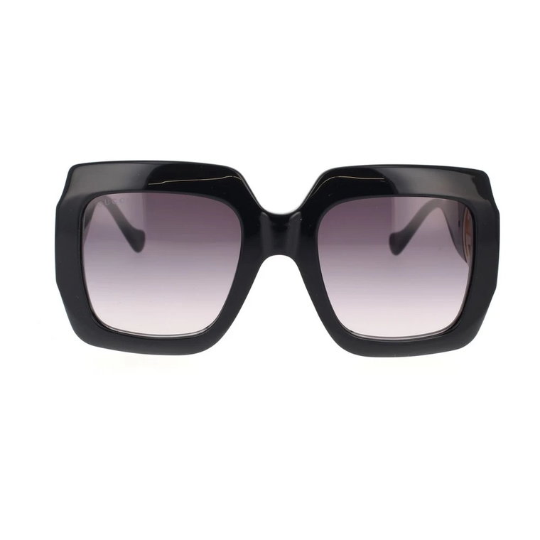 Odważne kwadratowe okulary przeciwsłoneczne dla kobiet Gucci