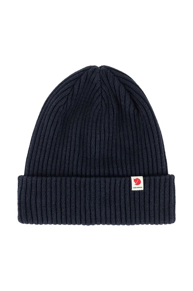 Fjallraven czapka Rib Hat kolor granatowy F13100184.555