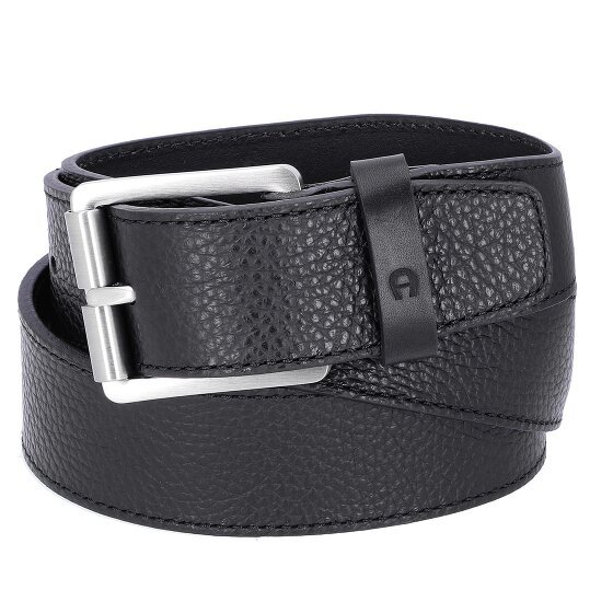 AIGNER Casual belt leather black 105 cm