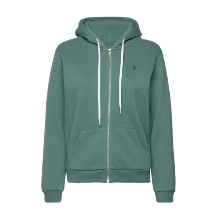 Bluza z kapturem na zamek - Rozmiar: M, Kolor: Hampton Green Ralph Lauren