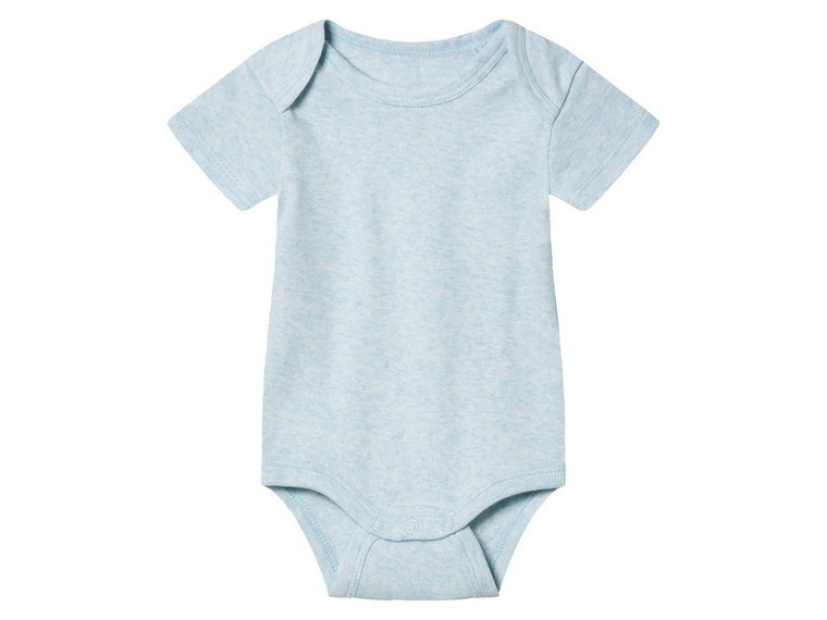 lupilu Body niemowlęce z bawełny organicznej, 2 sztuki (50/56, Niebieski/biały)