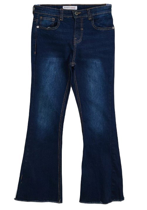 Spodnie Dziewczęce Minoti Niebieski Jeans Dzwony 122