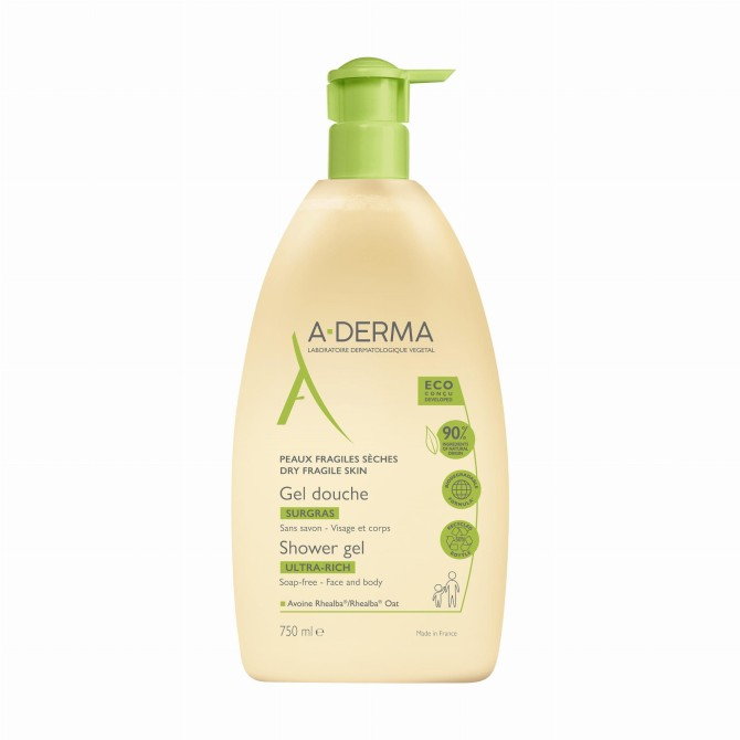 A-DERMA Żel Pod Prysznic Ultra Bogaty - 750ml