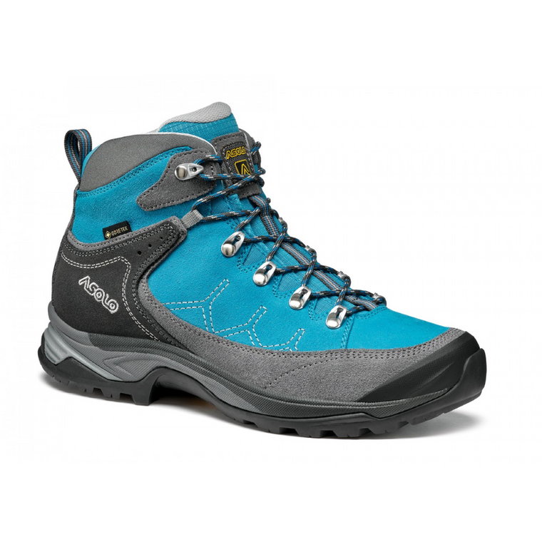 Damskie buty trekkingowe Asolo FALCON LTH GV ML grey/cyan blue - 6