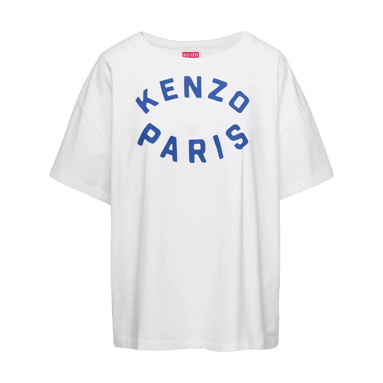 Niebieska Koszulka z Logo Kenzo